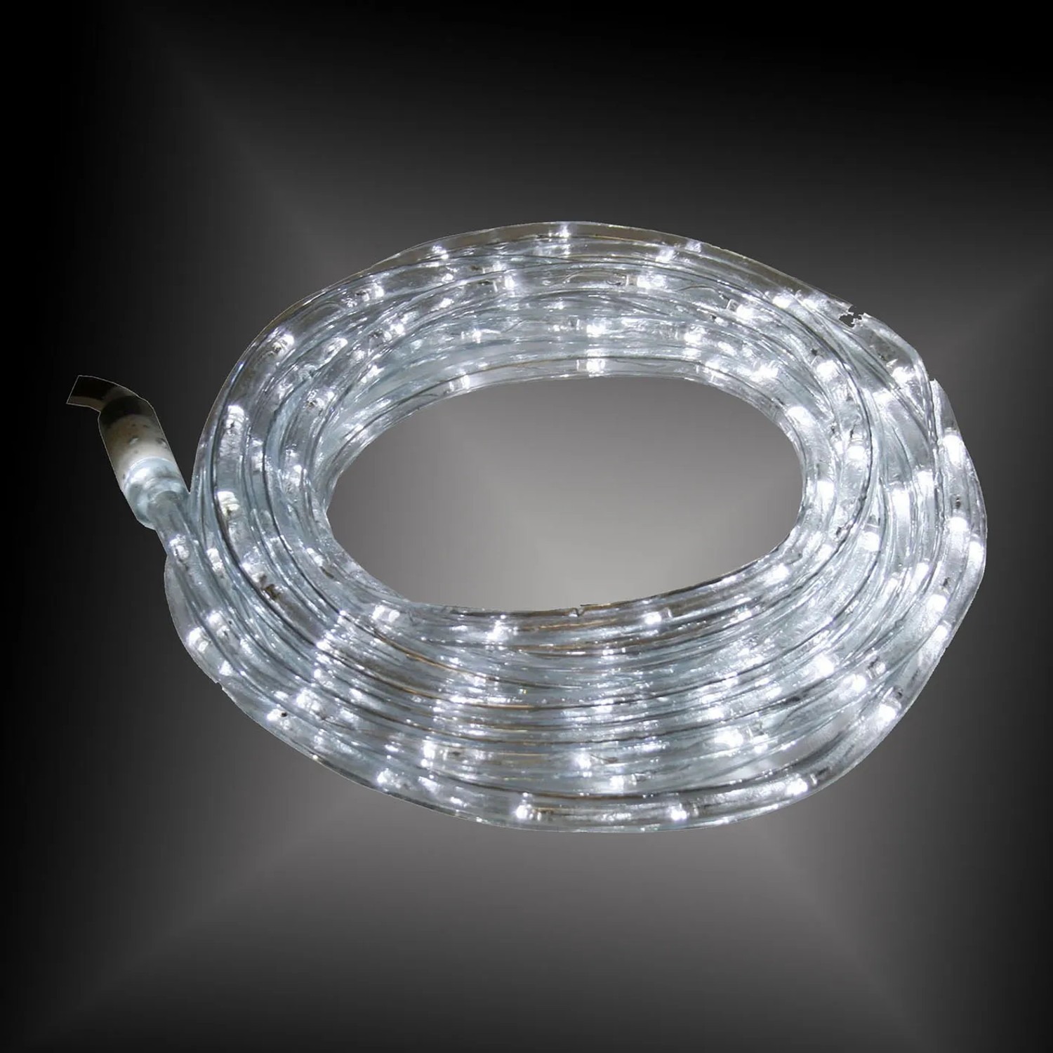 LED-Lichtschlauch, 9 m, transparent, für Innen- und Außenbereich. Dekorative Beleuchtung.