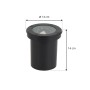 Lindby Cliff Bodeneinbauleuchte, schwarz, 1-flammig, GU10, für Garten & Terrasse.
