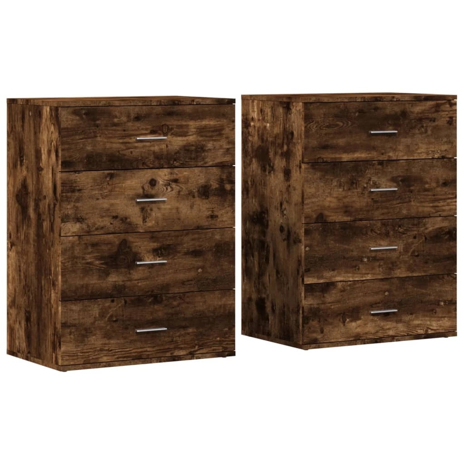 vidaXL Sideboards 2 Stk Räuchereiche 60x39x80 cm Holzwerkstoff 3276627 günstig online kaufen