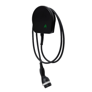 Alphatec Wallbox Mini, 11 kW, mit Kabel und Stecker für schnelles Laden von E-Autos.