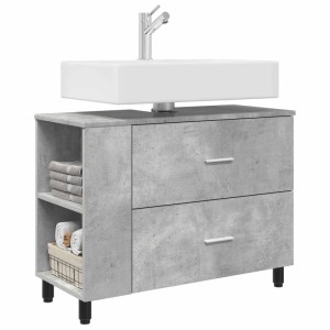 vidaXL Waschtisch Betongrau 80 x 35 x 60 cm Holzwerkstoff 889388