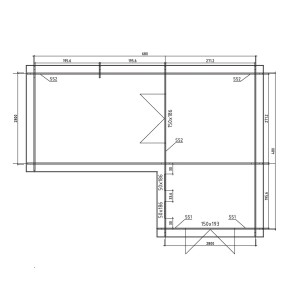 Fjordholz Gartenhaus Modell Luisa 44 Farblos Imprägniert