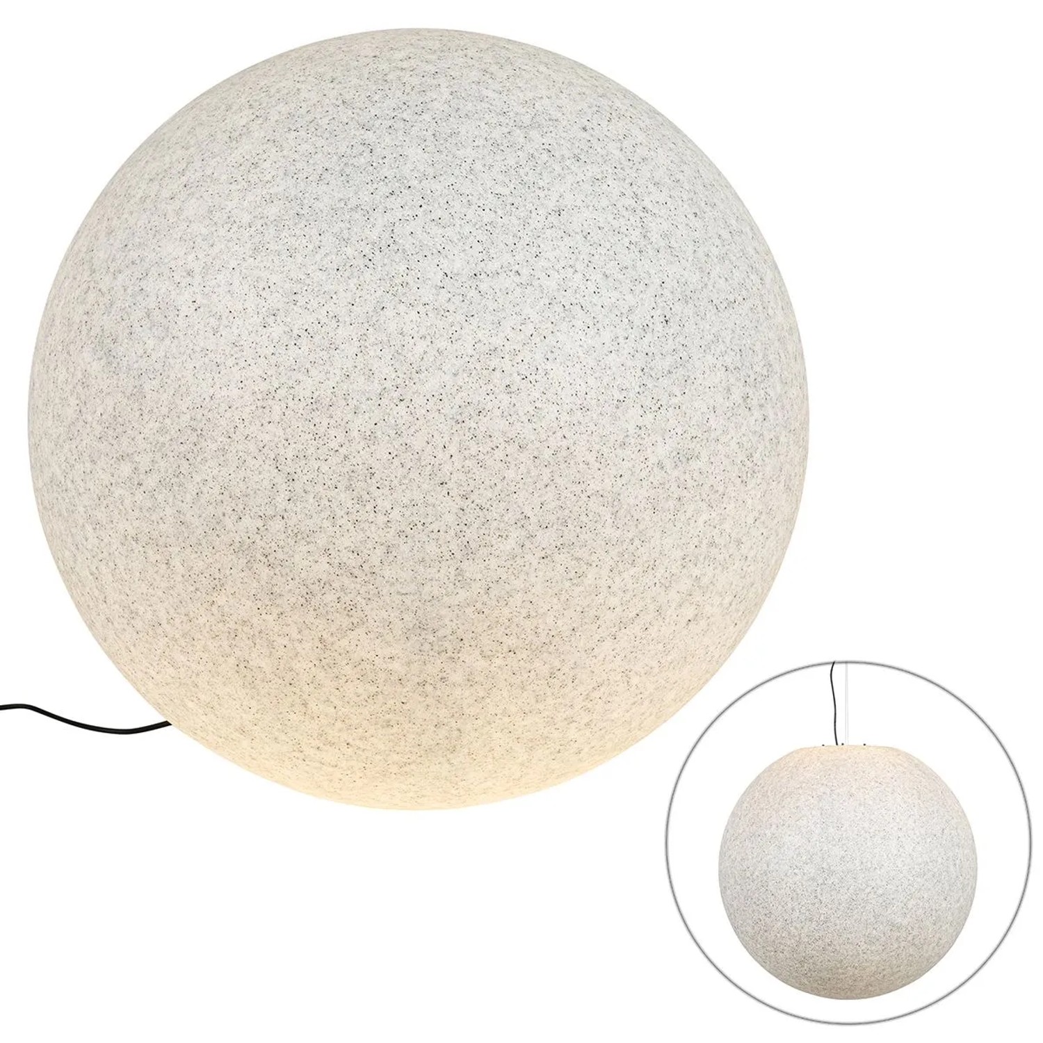 QAZQA Moderne Außenleuchte Grau 77 cm IP65 Nura