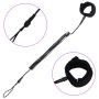 vidaXL SUP-Sicherheitsleine Schwarz 10 Zoll/25,4 cm 92205_2