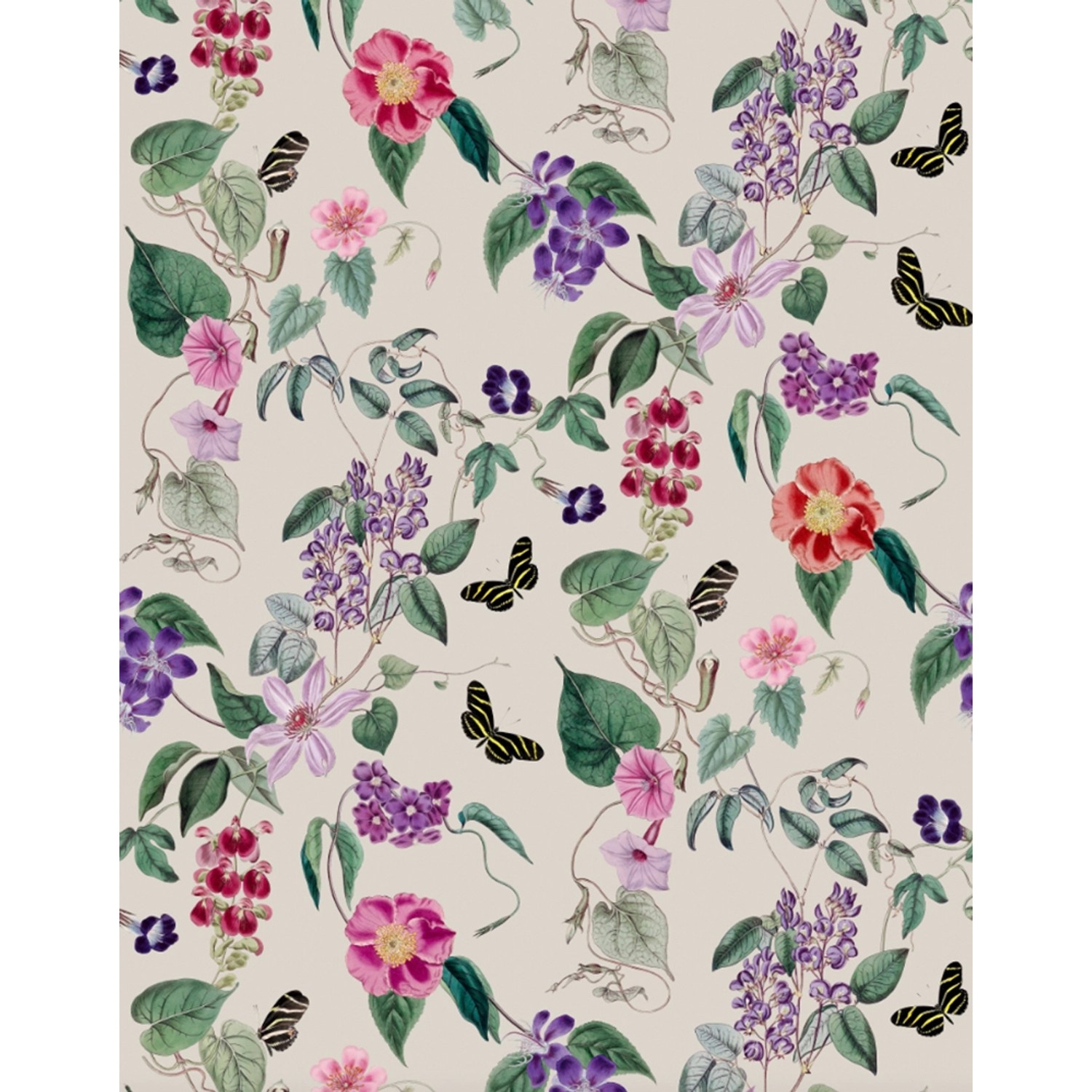 Schöner Wohnen Vliestapete New Delight Floral Grau-Grün 270 x 212 cm FSC® günstig online kaufen