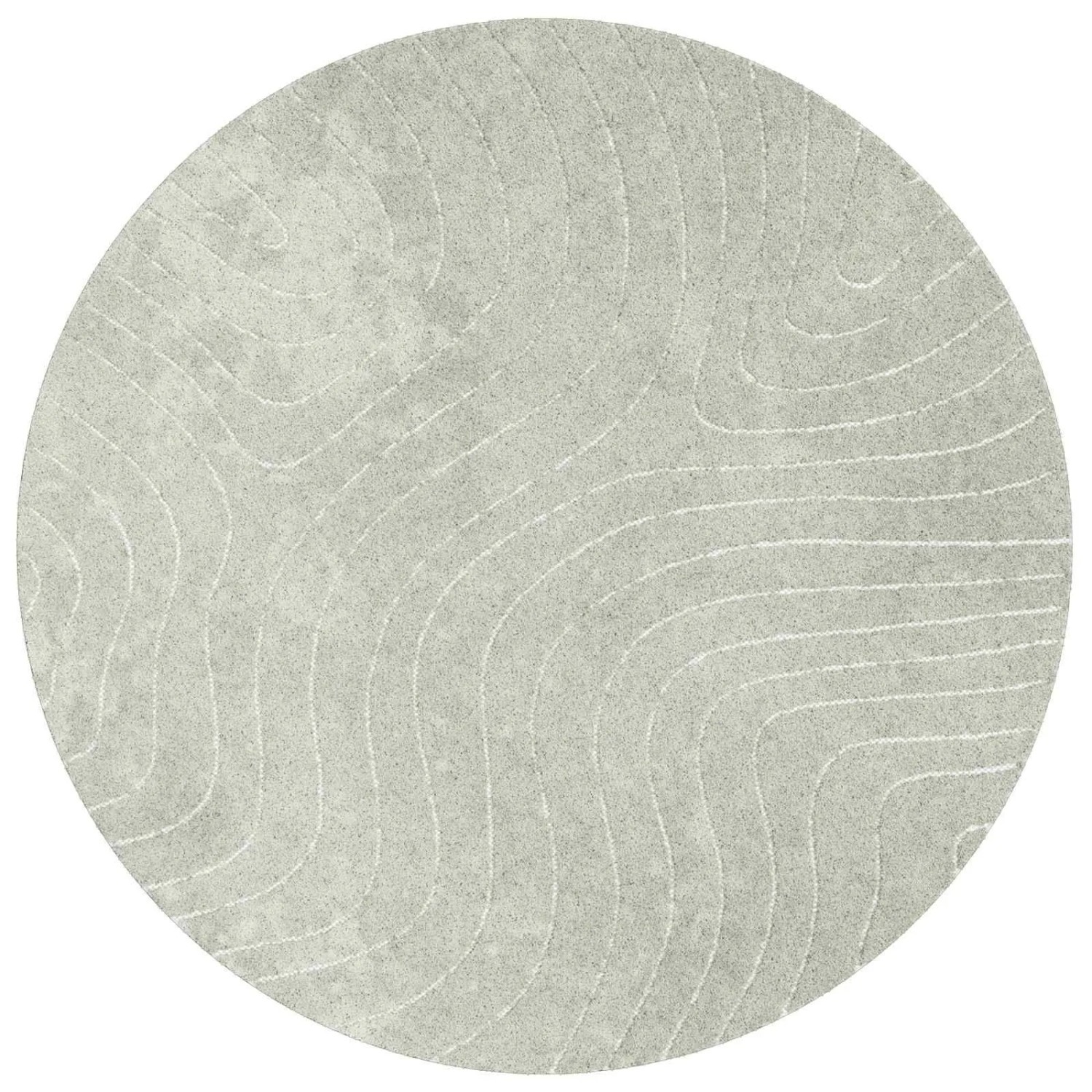 vidaXL Bereichsteppiche Rund PALMERAS Grün Ø 160 CM Polyester 42022659