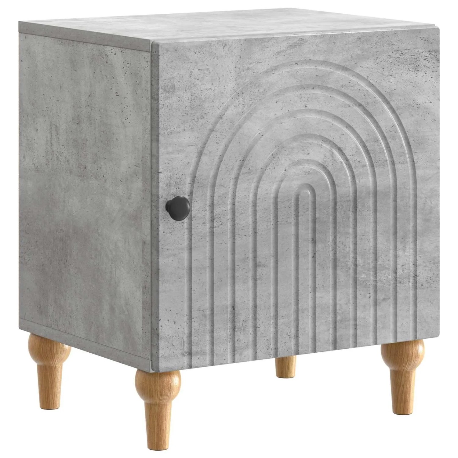 vidaXL Nachttisch Betongrau 43 x 34,5 x 50 cm Holzwerkstoff 894111