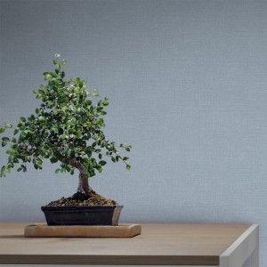 Sanders & Sanders Tapete Leinen-Optik Graublau 53 Cm X 10 M - 640426