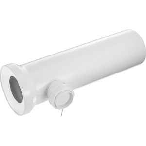 QWORK 100 mm Versatz WC Anschlussrohr, Kunststoff WC