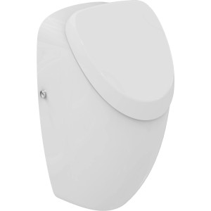 Weißes Ideal Standard Connect Absaugeurinal mit verdecktem Zu- und Ablauf.