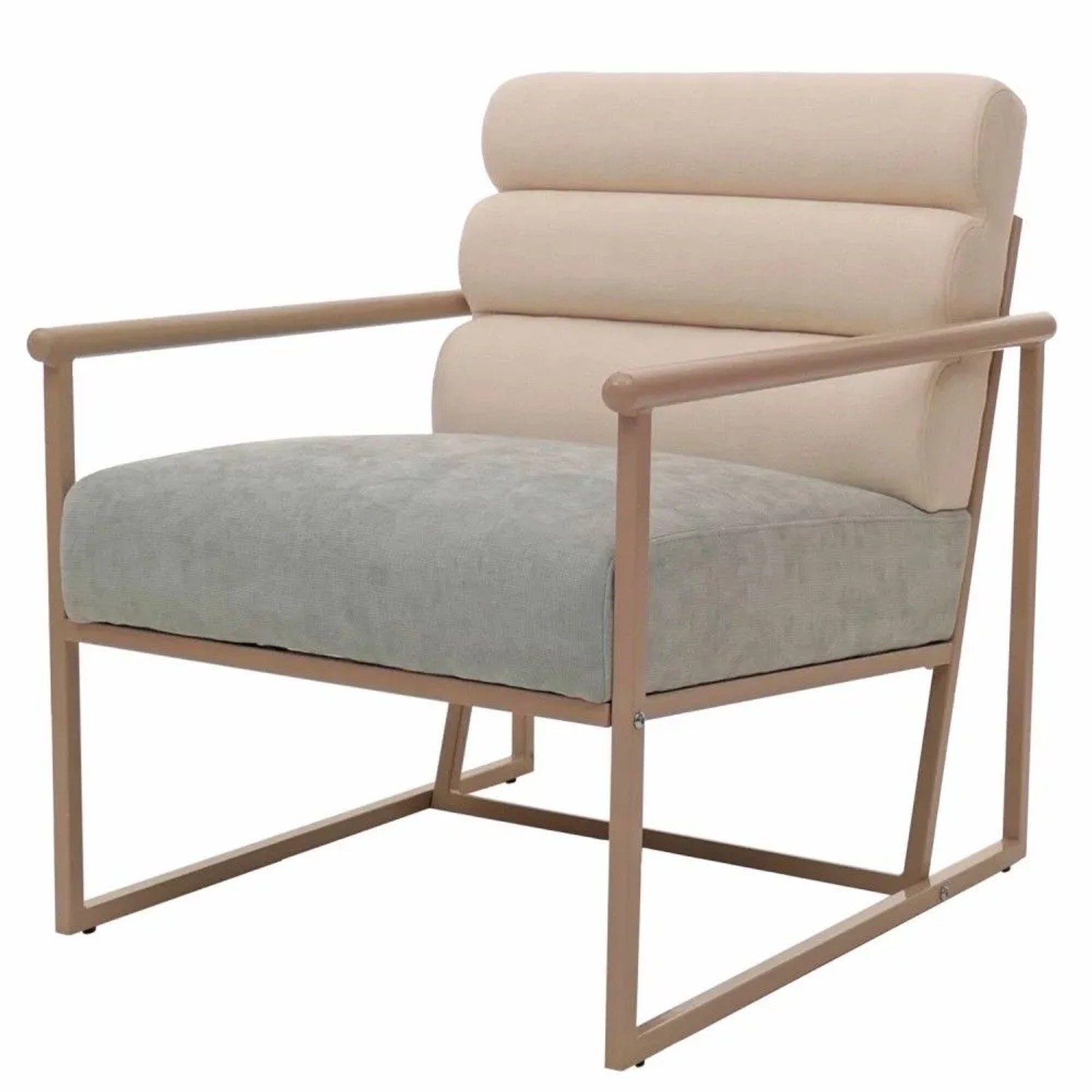 MCW Lounge-Sessel O38 Beige Polster Blau-Grün