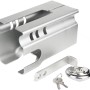 Stema Safety Box Diebstahlsicherung für Anhänger mit Schloss und Schlüsseln.