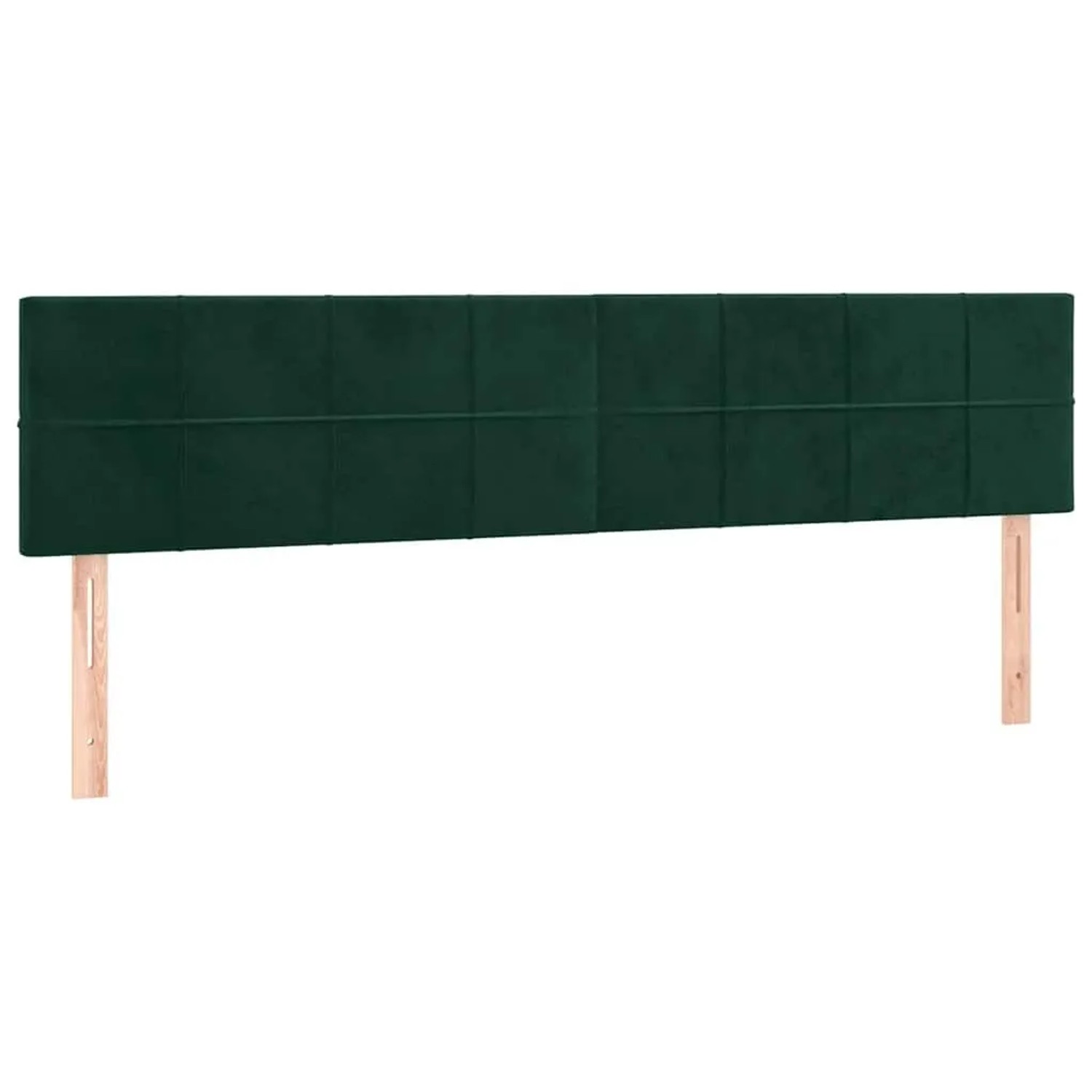 vidaXL Kopfteile 2 Stk Dunkelgrün 100x5x78/88 cm Samt 346099