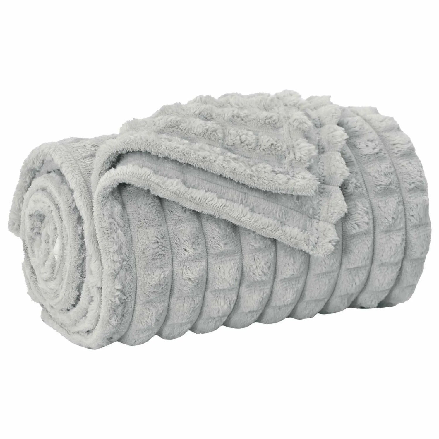 vidaXL Überwurfdecke Grau 200 x 150 cm Fleece 42016922