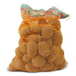 Sack mit Pflanzkartoffeln Rosara, vorwiegend festkochend, rot-rosa Schale, 5 kg Großpackung.