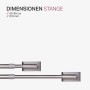 Bestlivings Klemmstange Twist, 60-90 cm, Silber. Spannvitrage für Gardinen, ohne Bohren.