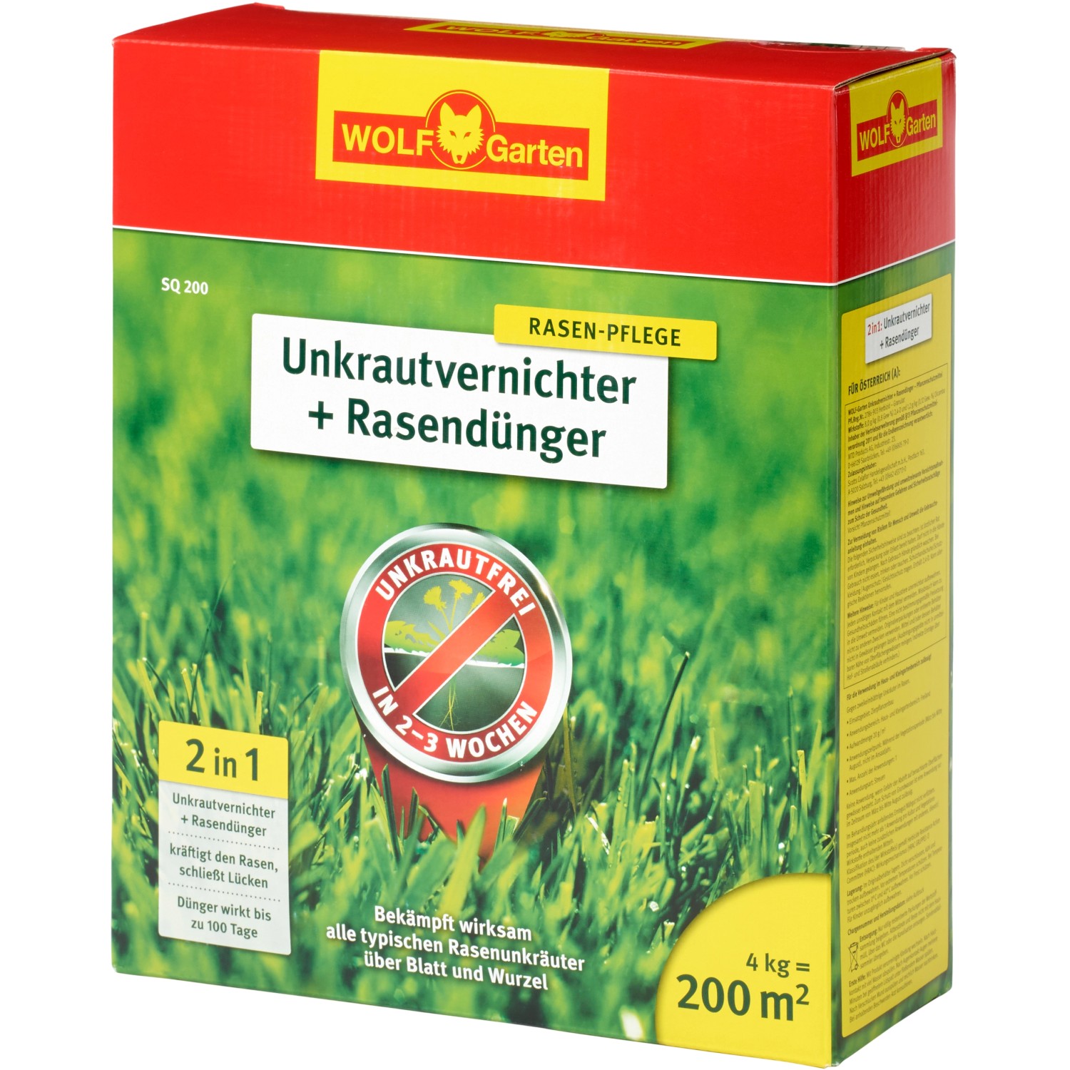 Wolf-Garten Unkrautvernichter und Rasendünger 2in1 SQ200 4 kg kaufen bei OBI