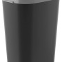 Grauer Mülleimer Dual Swing 50L aus Kunststoff mit Schwingdeckel für Küche & Büro.