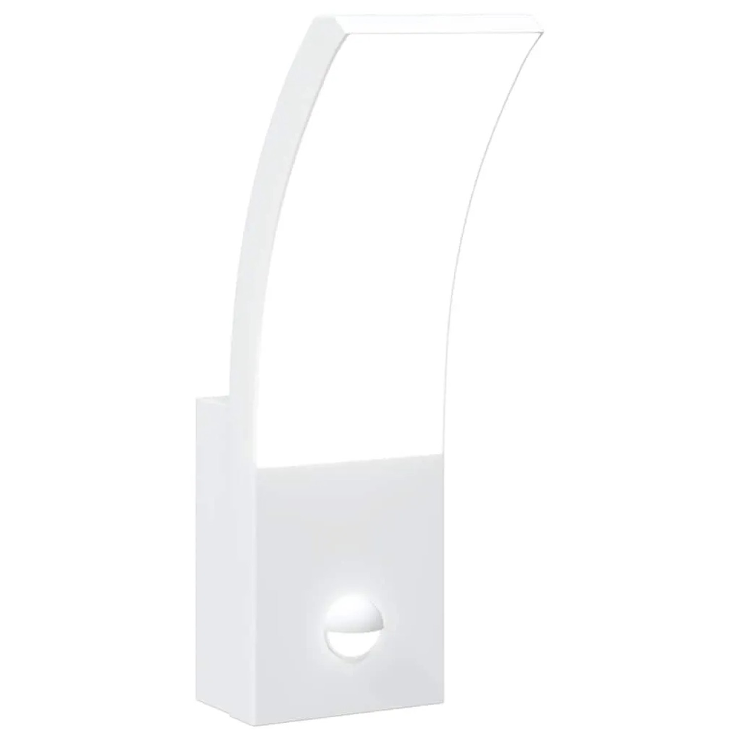 vidaXL LED-Außenwandleuchte mit Sensor Weiß Aludruckguss 4006266