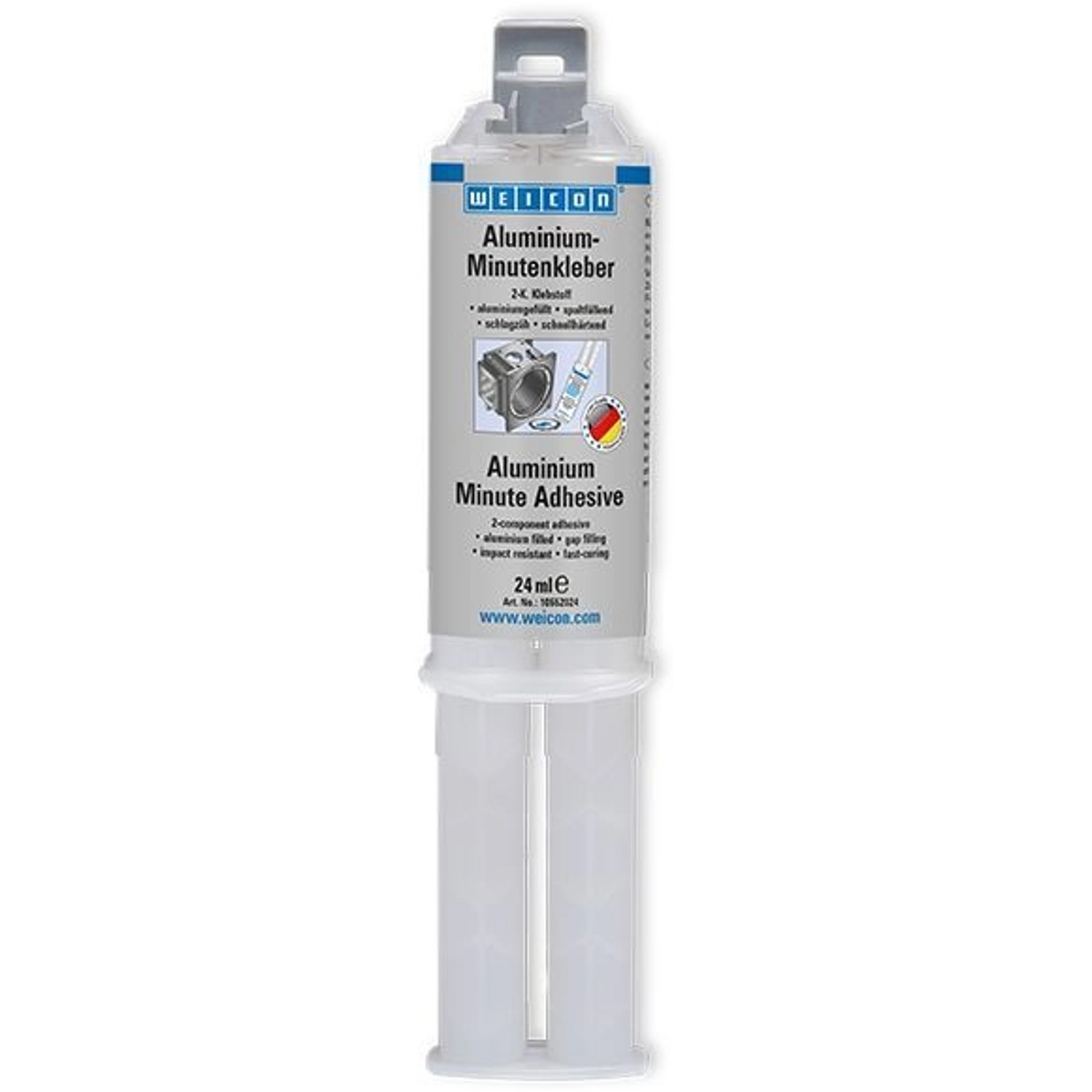 Thumbnail - WEICON Aluminium-Minutenkleber 24 ml DE/EN