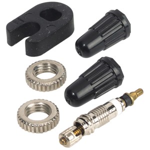 Prophete Sclaverand Ventileinsätze (2 Stk.) mit Kappen, Muttern und Werkzeug für Fahrradreifen.