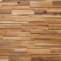 Rebel of Styles Holzverblender UltraWood Firenze XL, braune Teakholz Wandverkleidung.