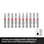 10-teiliges Einhell Bit-Set im Taschenformat mit verschiedenen Profilen (PH, PZ, TX, HEX).