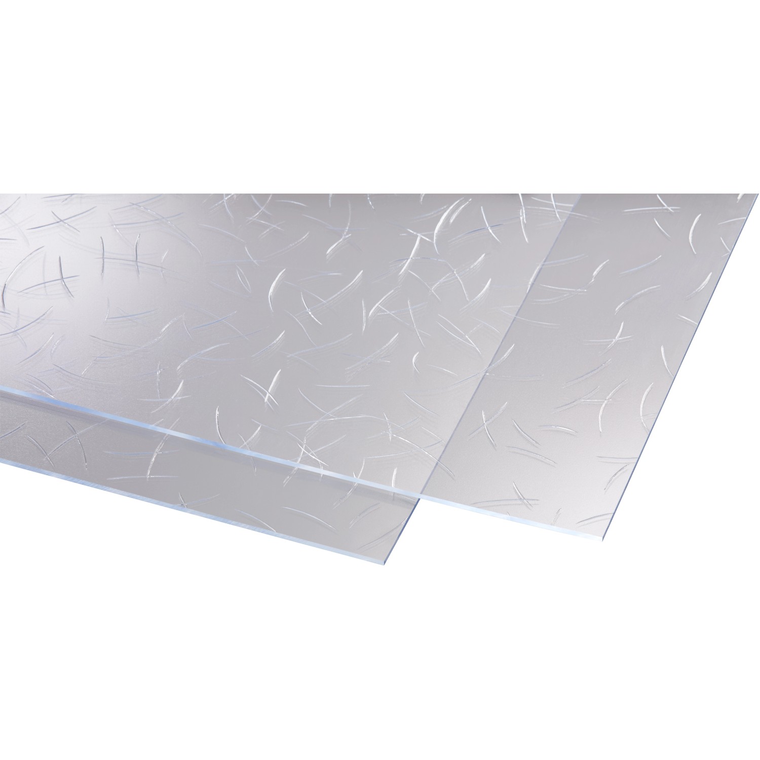 Polystyrol-Platte 1mm 850 x 300mm Transp.-Antireflex HIPS-Platte  Kunststoffglas 