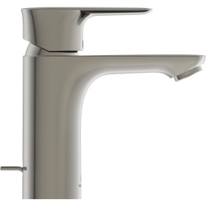 Ideal Standard Waschtischarmatur Connect Air in Silver Storm, seitliche Ansicht.