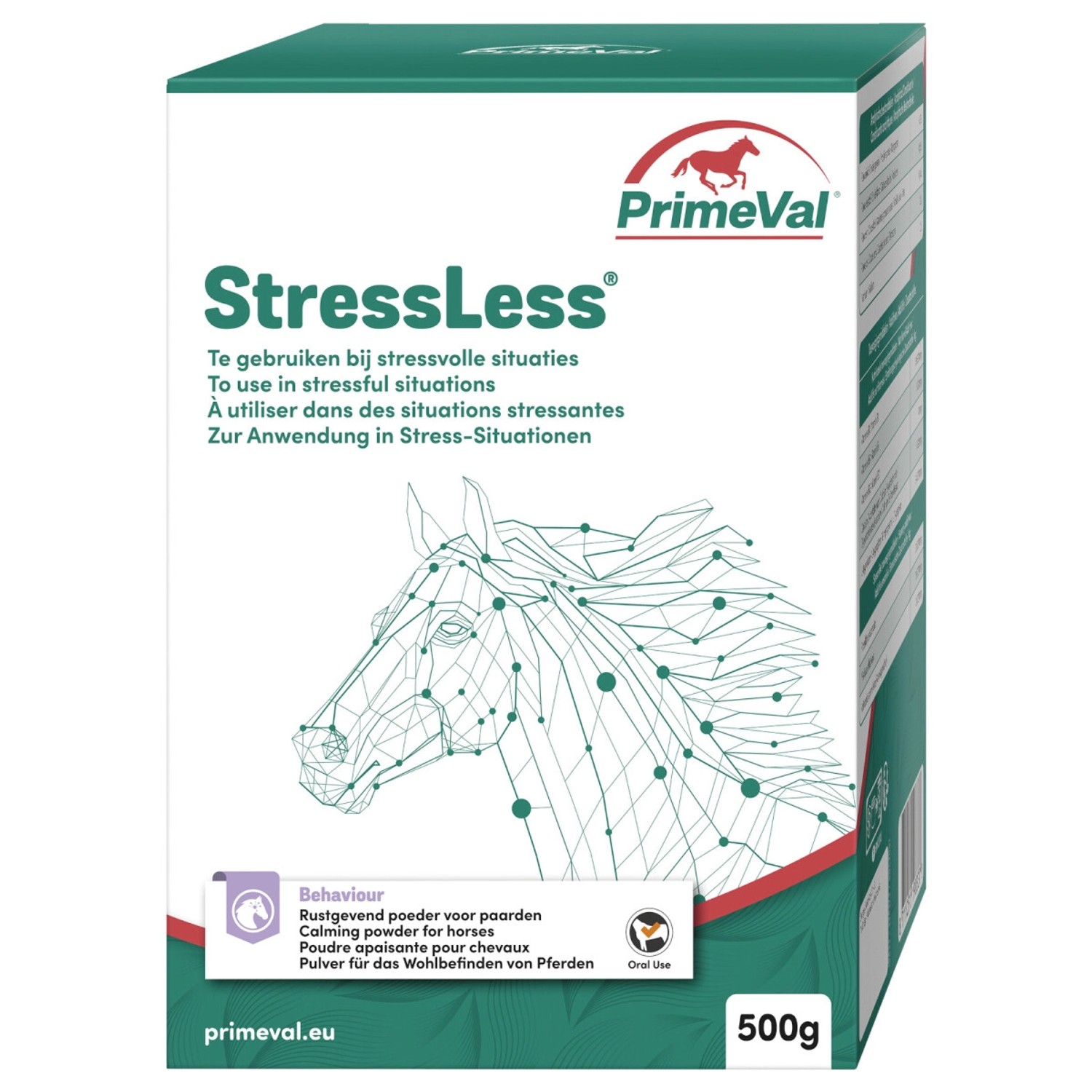 PrimeVal Stressless Pulver für Pferde 500 g