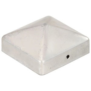 vidaXL Pfostenkappen 6 Stk Pyramide Verzinktes Metall 71 x 71 mm 145489