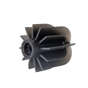 Schwarze Wenko Ersatzbürste mit Silikon-Lamellen für WC-Bürsten, Ø 7,5 cm.