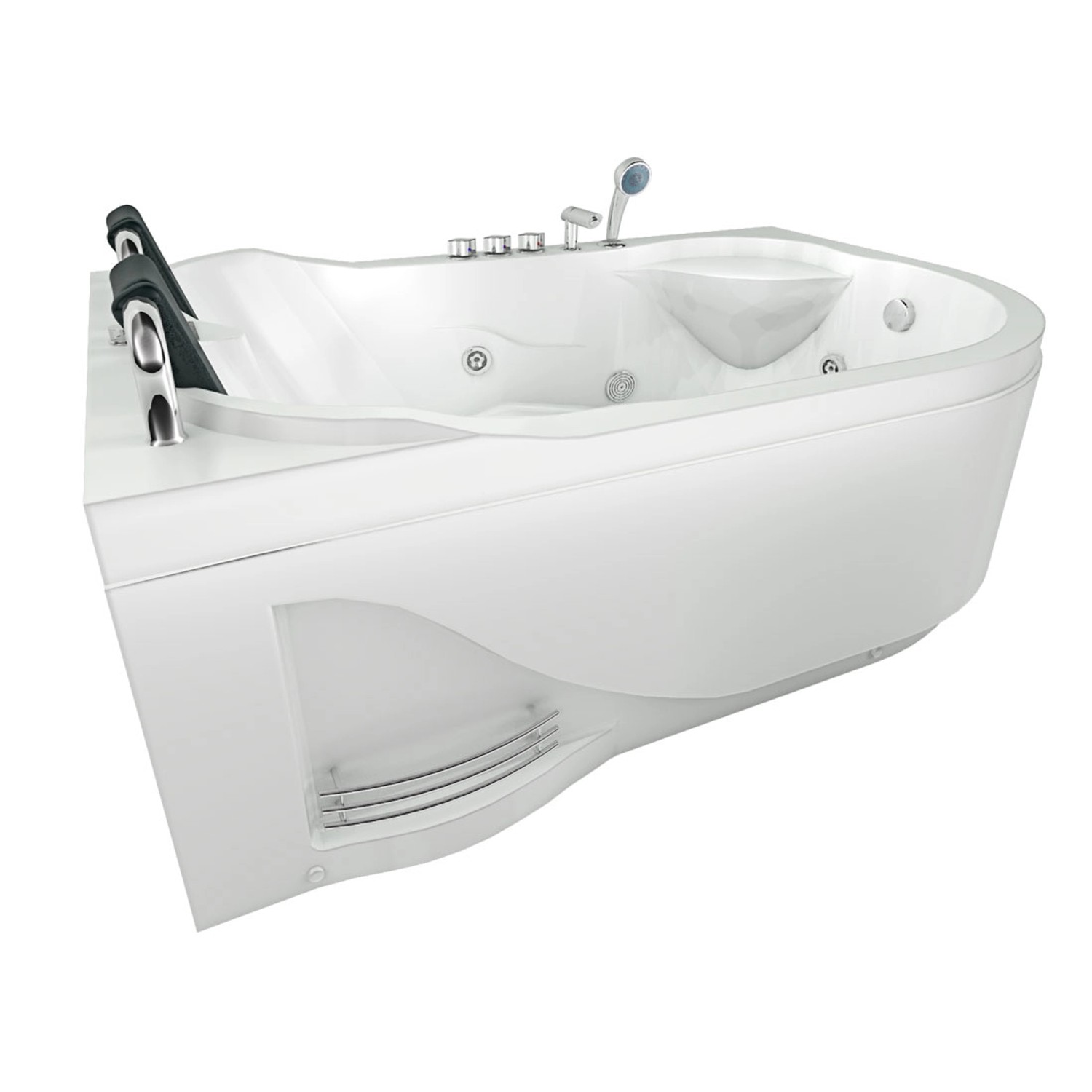 AcquaVapore Whirlpool Topausstattung Pool Badewanne Eckwanne Wanne W23H-TH-R 120