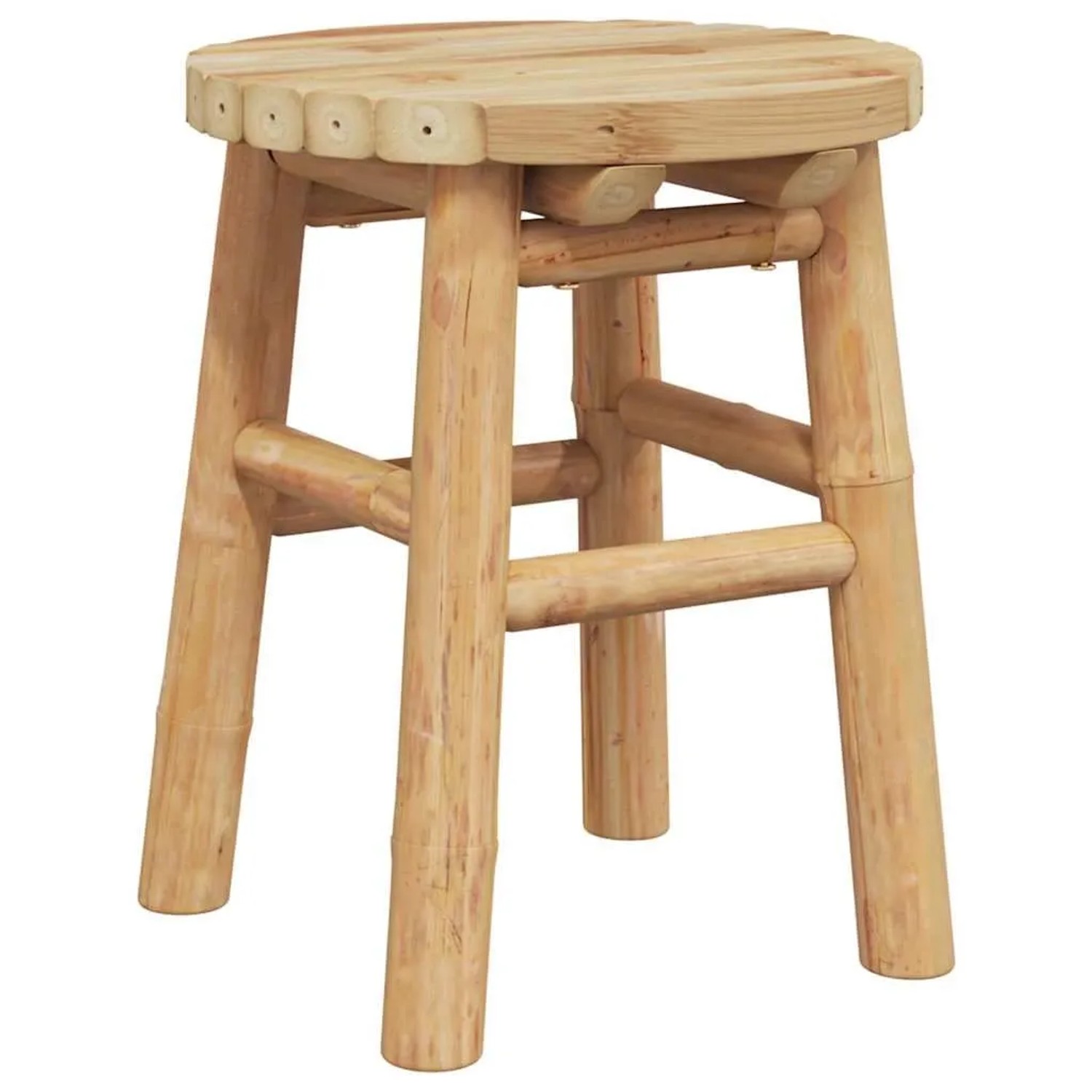 vidaXL Hocker Bambus Natur 30 x 30 x 36 cm Bambus 4106588