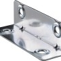 Hettich Längswinkel, 67x20x20 mm, Stahl verzinkt, Verbindungsbeschlag mit Löchern.