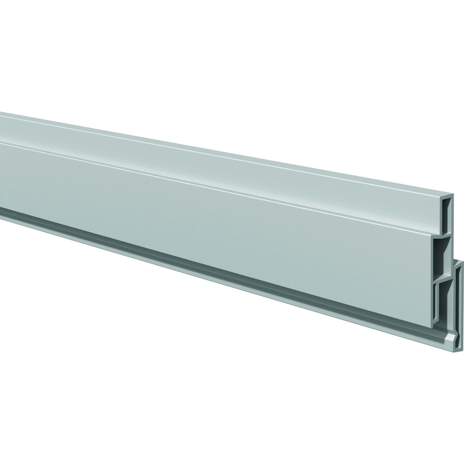 T & J Steckzaun-Dekorleiste Lightline Silbergrau 17 mm x 25 mm