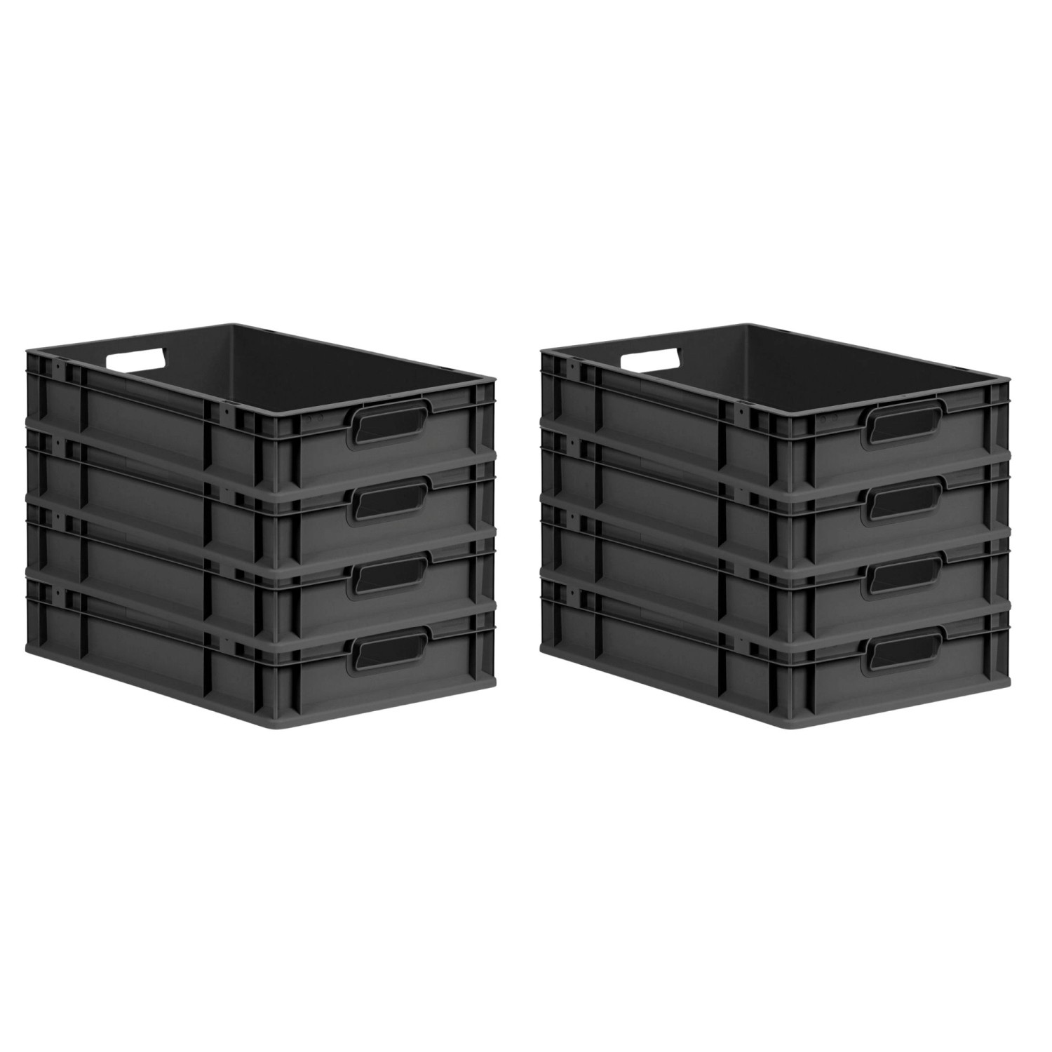 PROREGAL SuperSparSet 8x Eurobox Nextgen Grip HxBxT 12x40x60cm 23 Liter Gri günstig online kaufen