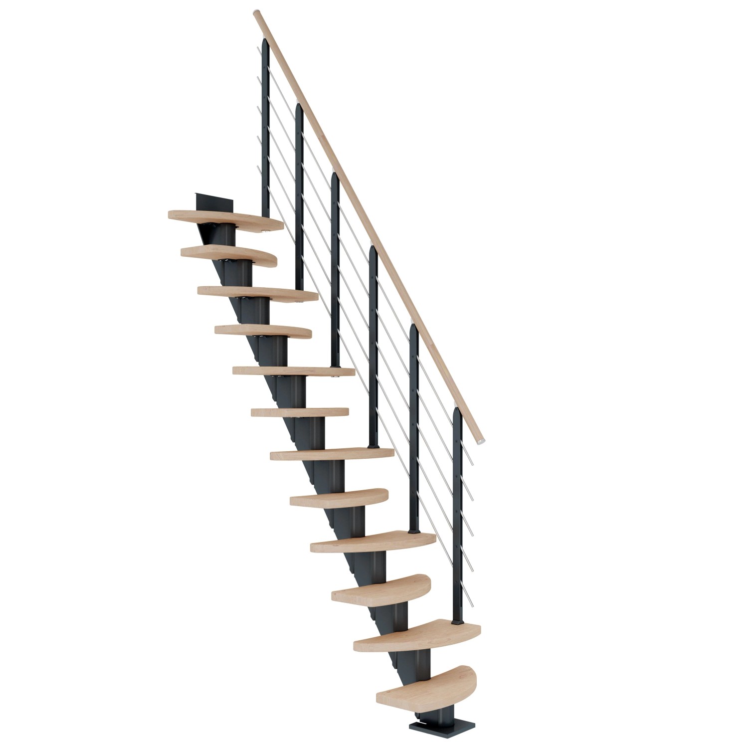 Dolle Mittelholmtr. Berlin Eiche Weiß Anthrazit GH 270 cm Variabel 64 cm FSC®