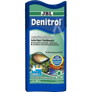 JBL Denitrol Aquarium Starter 100ml für schnellen Schadstoffabbau im Süß- und Meerwasseraquarium.