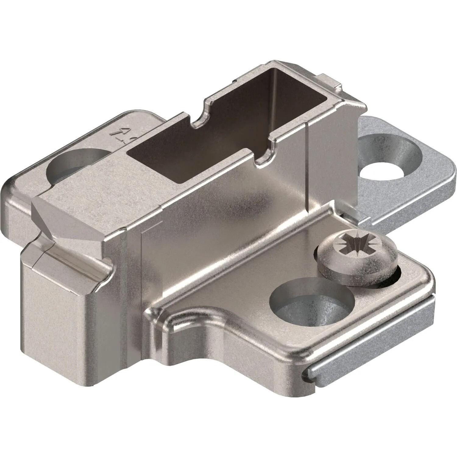 Blum Kreuzmontageplatte Clip Zink Schrauben Distanz 9 mm