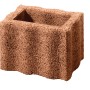 Brauner Wellino Pflanzstein, 30x20x20 cm, für Garten- und Landschaftsbau.
