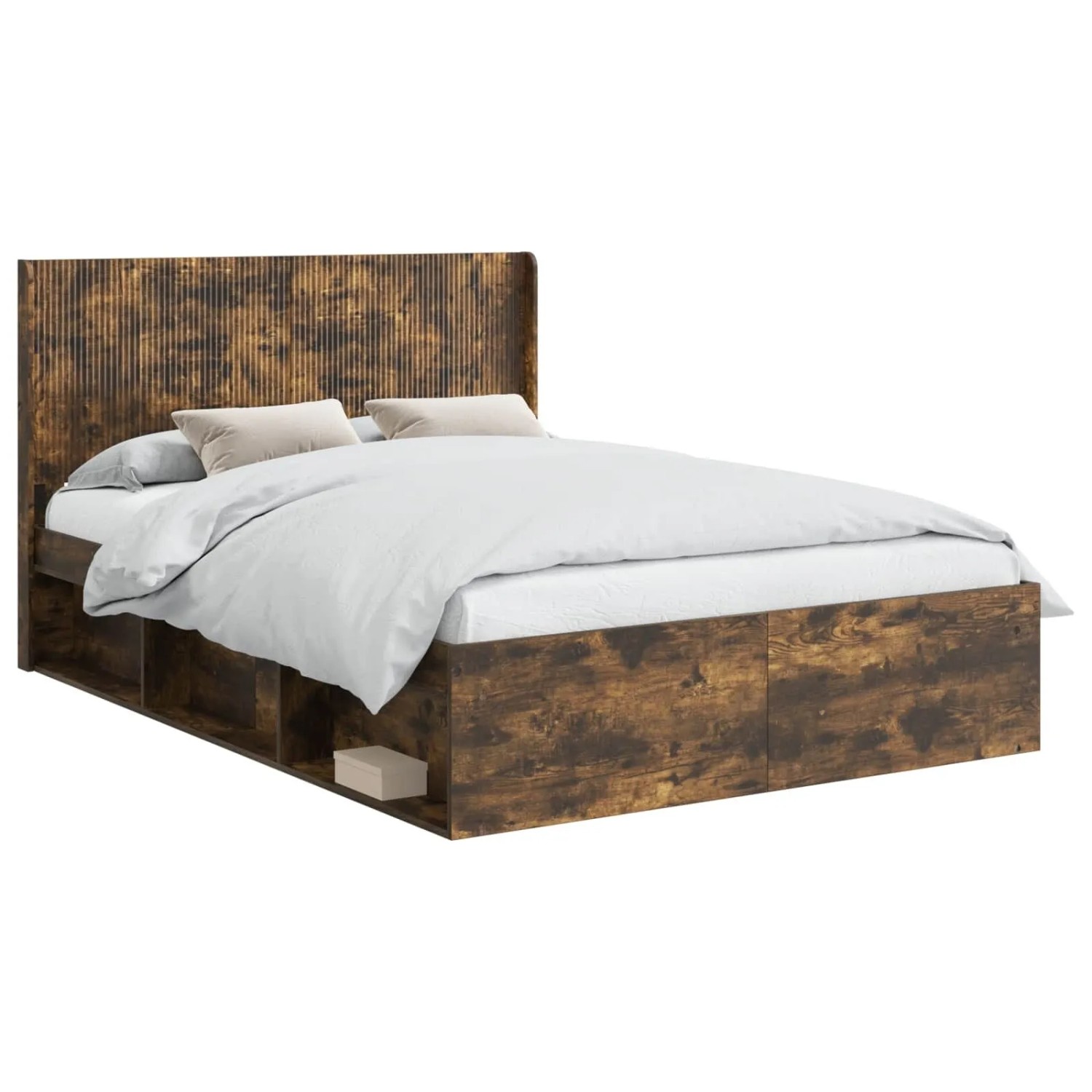 vidaXL Bettgestell mit Stauraum und Kopfteil 3 Stk Holzwerkstoff 3413857