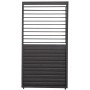 Anthrazitfarbene, verstellbare Lamellenwand Mirador, 113 cm, für 3,6 m Wand zur flexiblen Terrassenüberdachung.