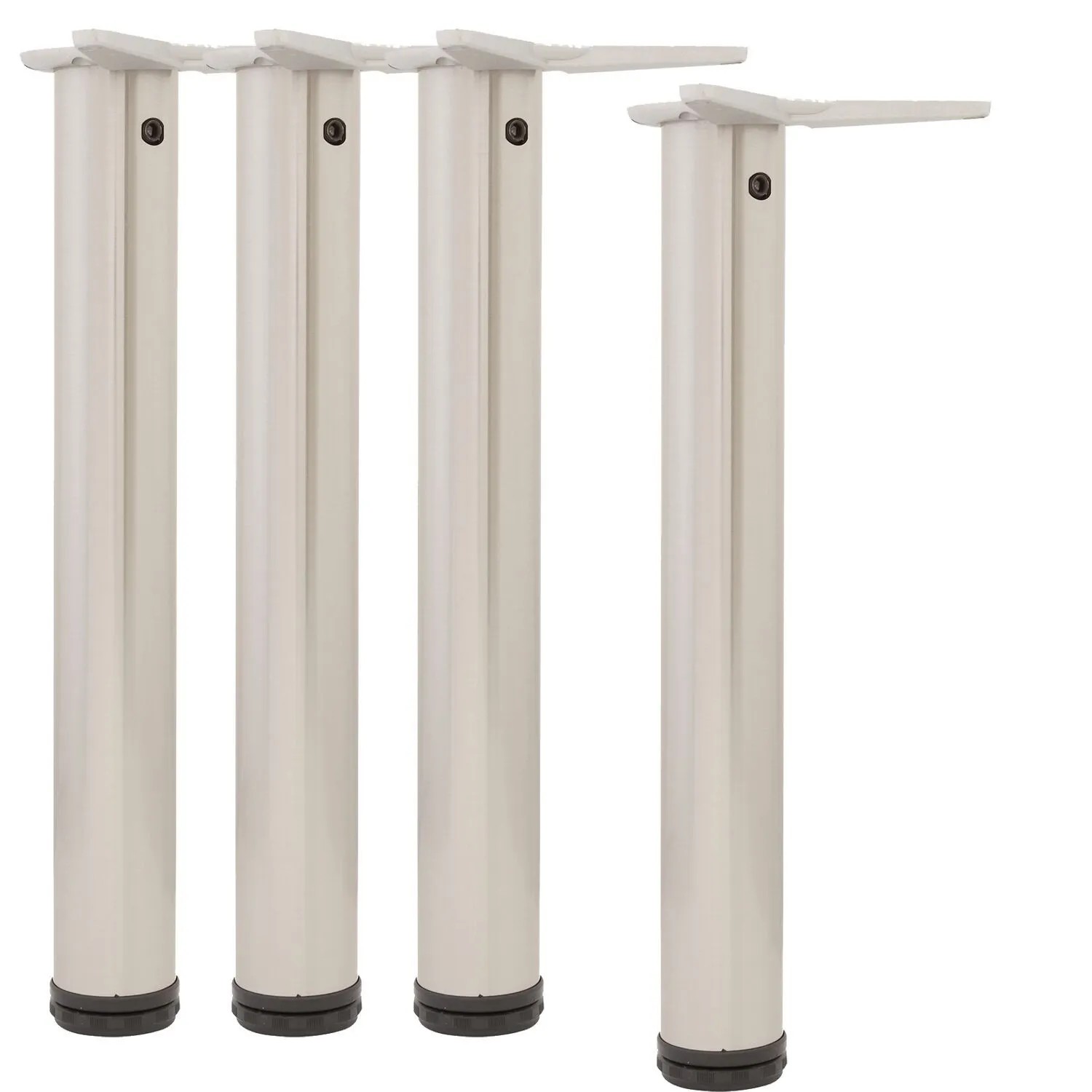 vasalat Set Camar Tischbeine Höhenverstellbar Ø 50 mm Stahl Verchromt 700-730 mm 4 Stück