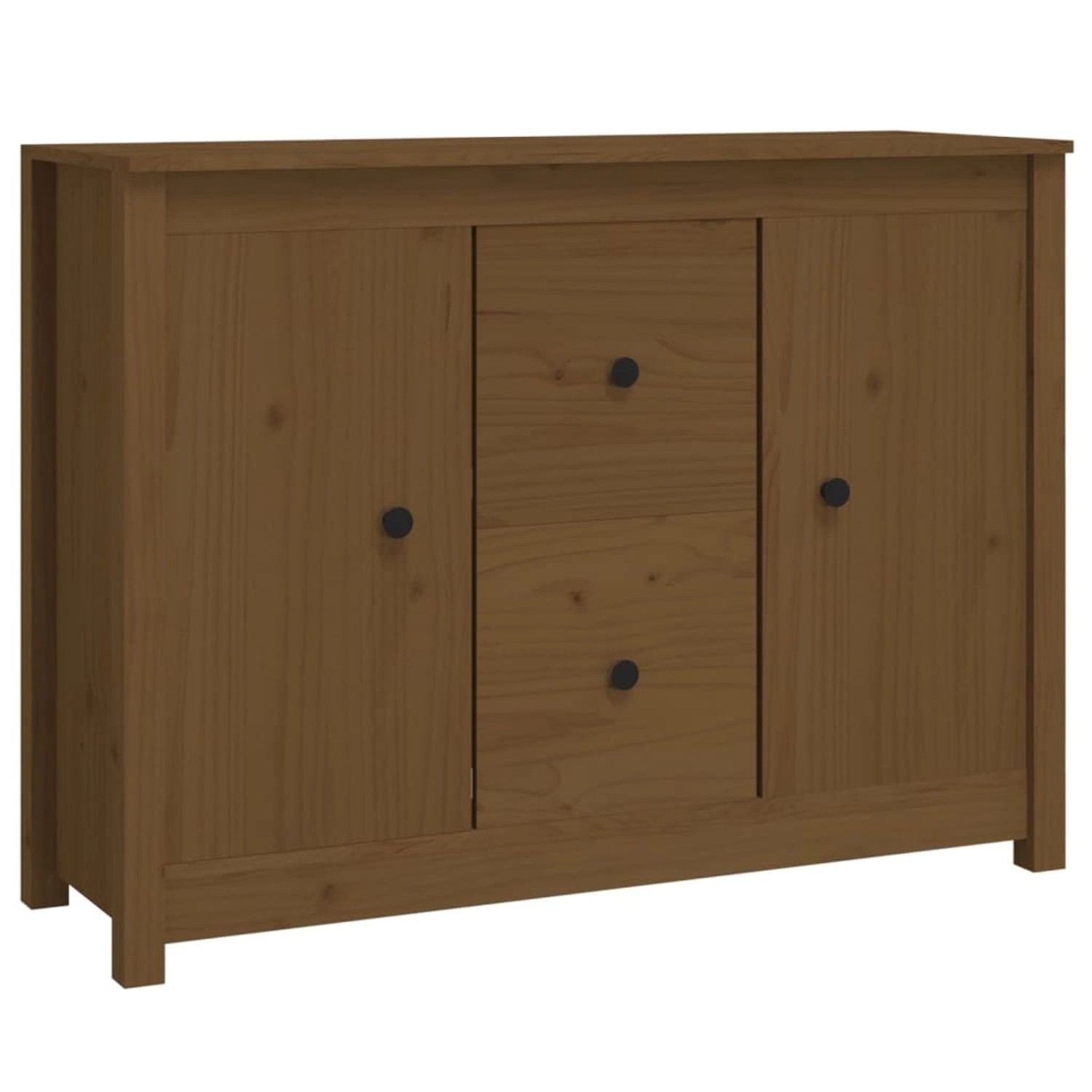 vidaXL Sideboard Honigbraun 100x35x74 cm Massivholz Kiefer 814567 günstig online kaufen