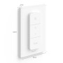 Weißer Philips Hue Dimmschalter V2 für Smart Home Beleuchtung.