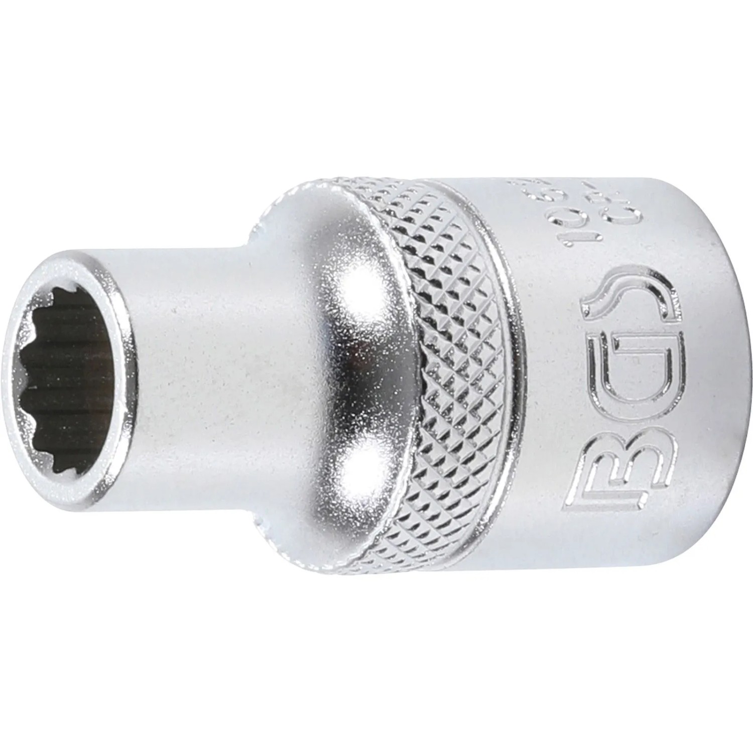 BGS Steckschlüssel Einsatz Zwölfkant Antrieb Innenvierkant 12 5 Mm  1 2 Zoll  SW 9 Mm 10629