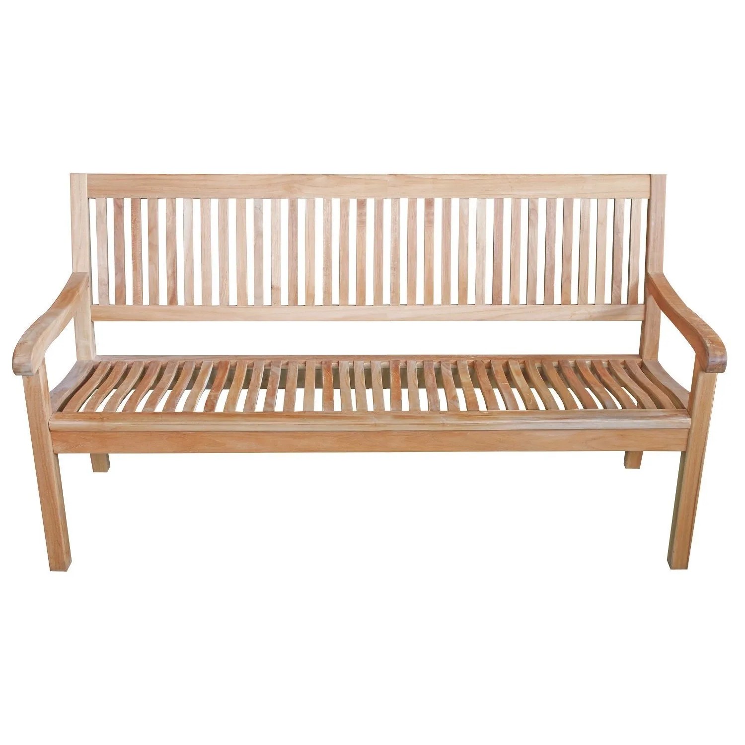 Lex Premium Teak Gartenbank Kingsbury Teakbank Parkbank Armlehnen 180cm