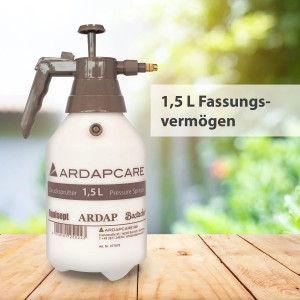 Ardap Drucksprüher 1,5 l für Garten, Haushalt und Landwirtschaft.