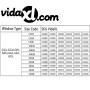 vidaXL Verdunklungsrollo Grau SK08: Größentabelle und Produktcodes für Velux Fenster.